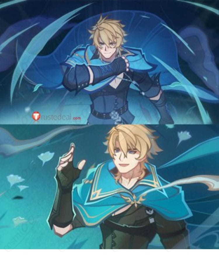 原神ファルカ「Another Prologue」コスプレ衣装の重厚なマント細部