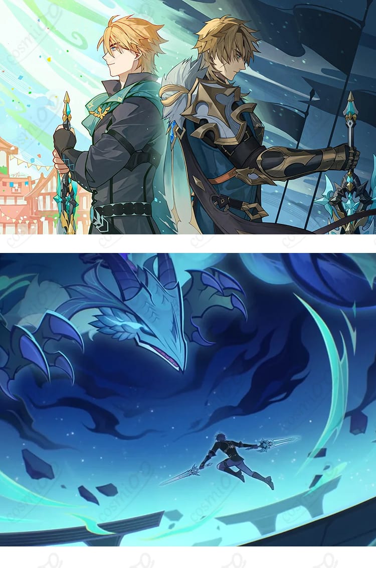 原神ファルカ「Another Prologue」衣装の肩・袖装飾ディテール