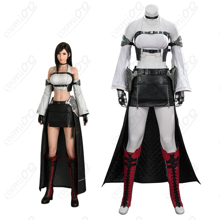 ティファ・ロックハートのキャラクターイメージとバトル衣装の商品全体像