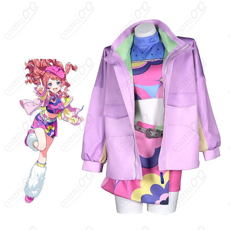 学園アイドルマスター花海咲季のキャラクタービジュアルとガラクタロード衣装の商品イメージ
