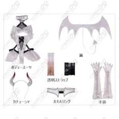 勝利の女神：NIKKE ブラン ホワイトデビルVer. 翼付きコスプレ衣装フルセット - 5枚目の画像（サムネイル）