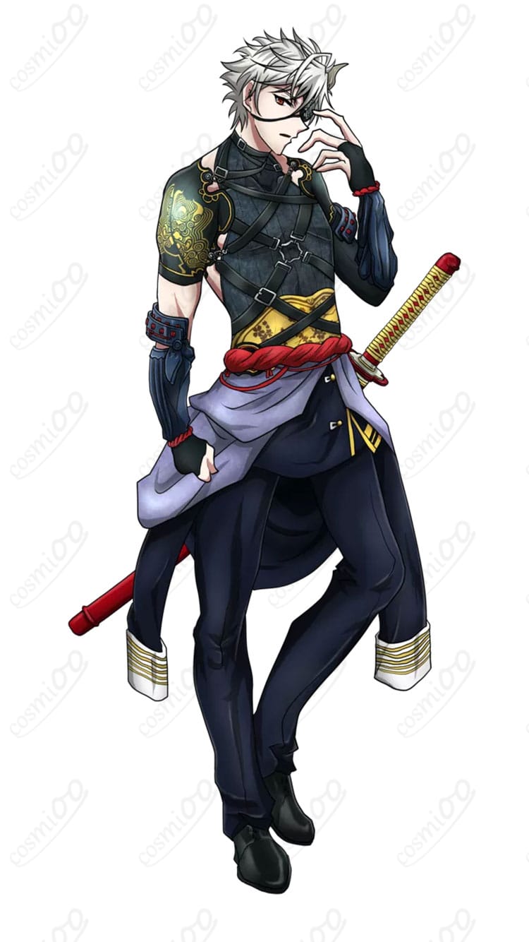刀剣乱舞ONLINEの鬼丸国綱コスプレ衣装を着用したキャラクターイメージ