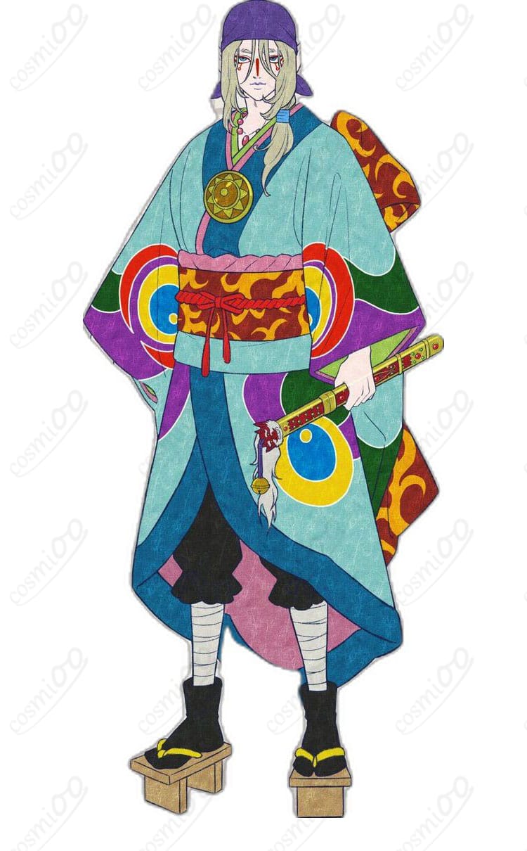 『劇場版モノノ怪 唐傘』薬売りの頭巾や脚絆を含む衣装正面画像