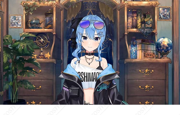星街すいせい水着Ver.コスプレ衣装のトップスと胸元デザインの詳細