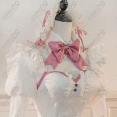 勝利の女神：NIKKE アリス白メイド衣装｜うさ耳付きで写真映えする3点セット - 4枚目の画像（サムネイル）
