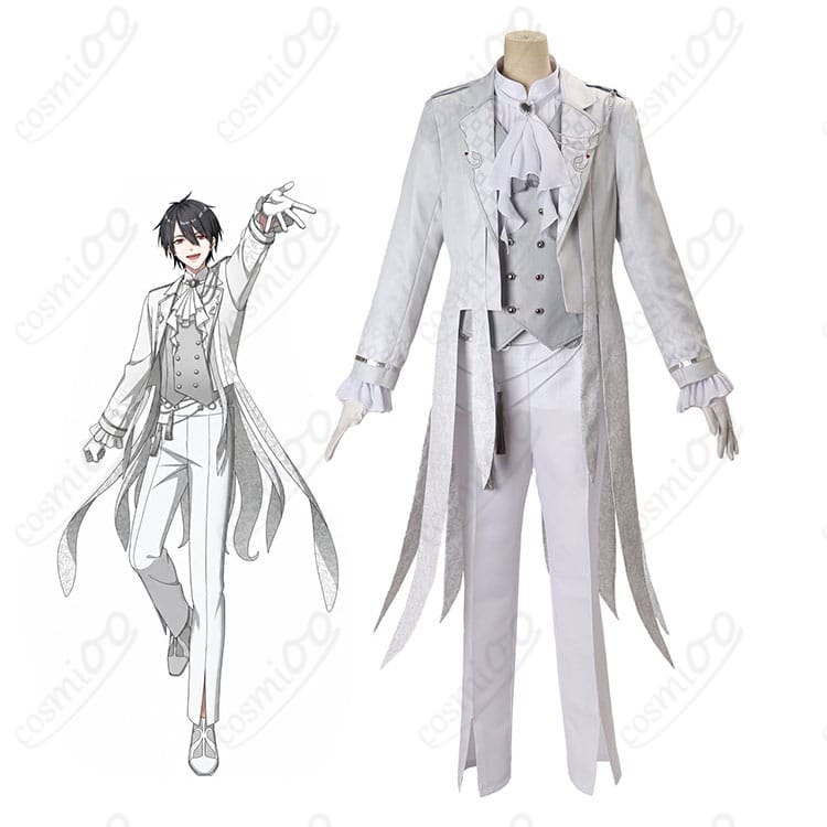 にじさんじ夢追翔のSUSHIDOL PROJECT紫男ビジュアルとコスプレ衣装の比較