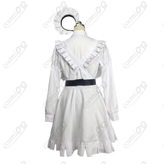 勝利の女神：NIKKE（ニケ）スノーホワイト（スノホワ）着脱しやすい白メイド衣装7点セット - 3枚目の画像（サムネイル）