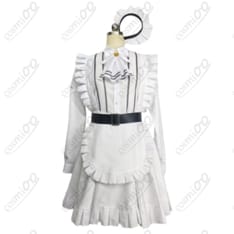 勝利の女神：NIKKE（ニケ）スノーホワイト（スノホワ）着脱しやすい白メイド衣装7点セット - 1枚目の画像（サムネイル）