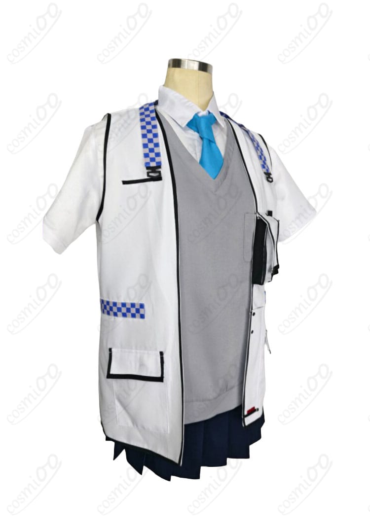 ブルーアーカイブのミレニアム生徒制服を右側から確認できるディテール画像