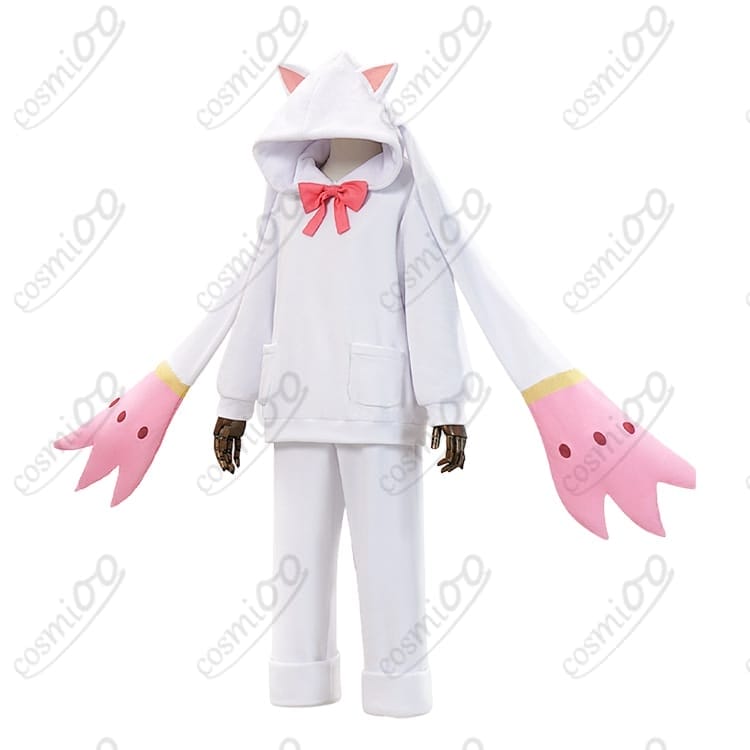 魔法少女まどか☆マギカ 鹿目まどか キュゥべえ着ぐるみパジャマ衣装・上下セット - 2枚目の画像