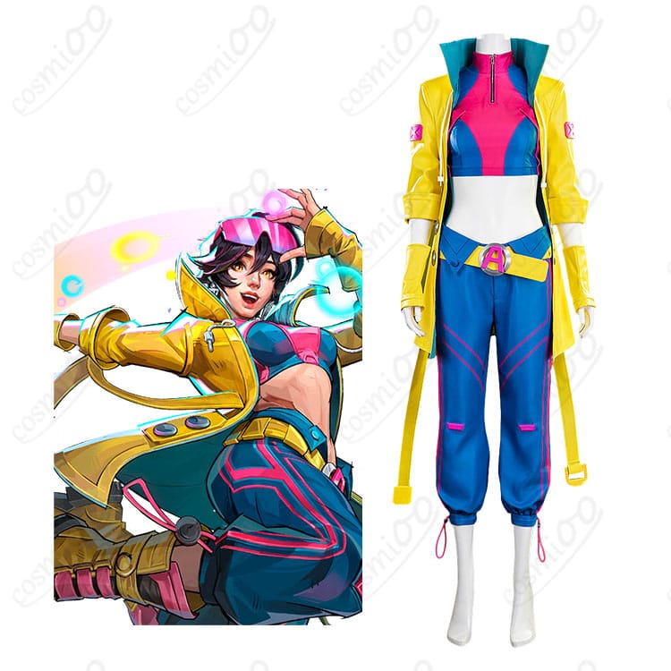 『マーベル・ライバルズ』ジュビリーのキャラクターイメージとデフォルト衣装の商品全体図