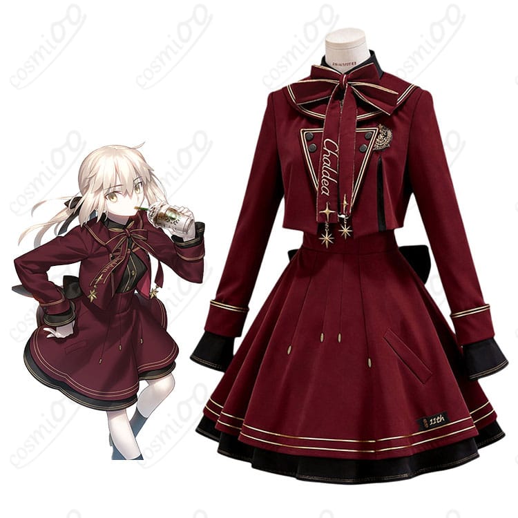アルトリア・ペンドラゴン〔オルタ〕の参考ビジュアルと英霊学装コスプレ衣装の商品画像