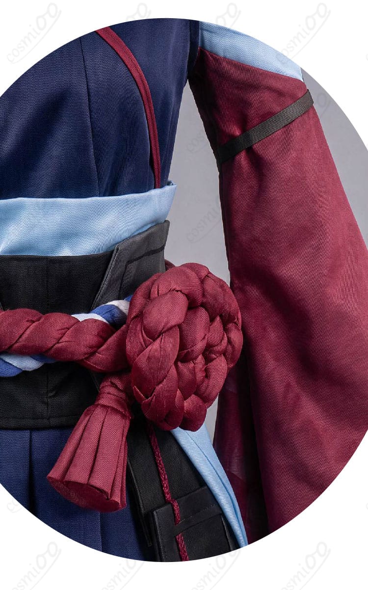 ファレノプシス勝負服の帯を思わせる腰回りと結び紐の装飾