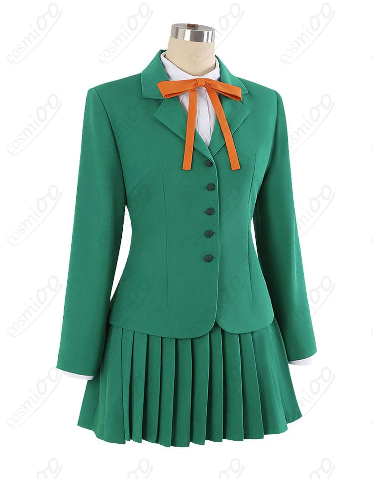 鳳凰寺風の制服Ver.コスプレ衣装の左側デザインとプリーツの形状