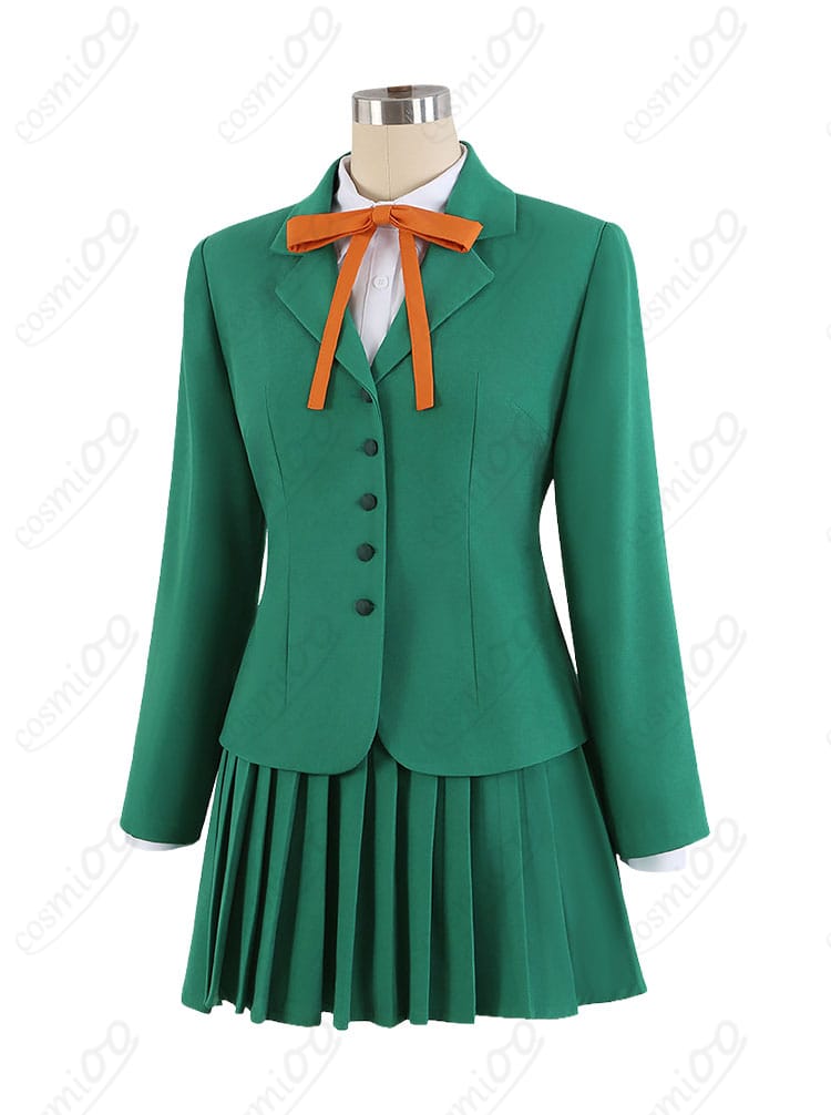 鳳凰寺風の学園制服コスプレ衣装の右側シルエットとディテール