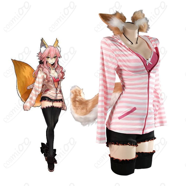 Fate/EXTRA CCC玉藻の前のキャラクターイメージと春色の現代衣装セット