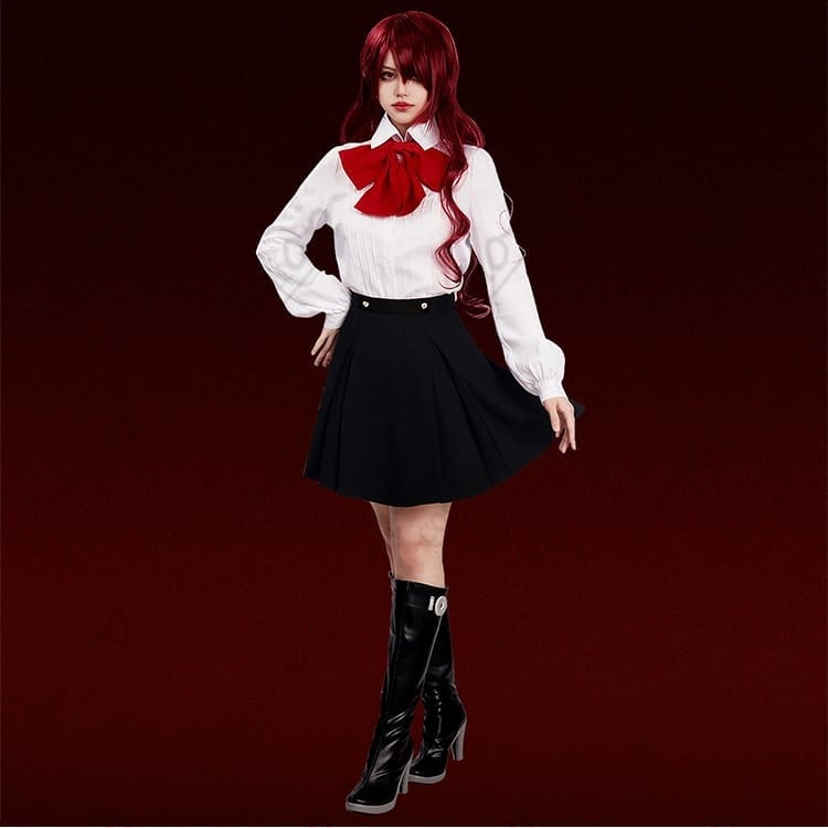 ペルソナ３ リロード 桐条美鶴 月光館学園制服 コスプレ衣装｜薄手で着脱しやすい３点セット - 5枚目の画像