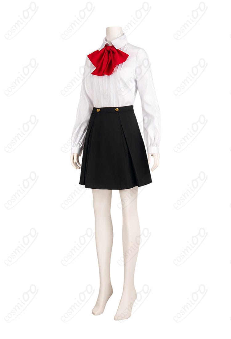 桐条美鶴の学園制服コスプレ衣装の側面シルエット