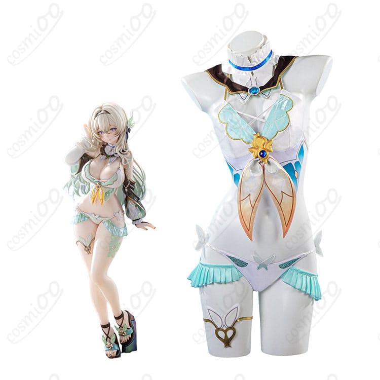 『崩壊:スターレイル』ホタルのキャラクターイメージと水着Ver.コスプレ衣装一式