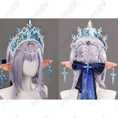原神 氷の女皇（ツァーリツァ）王冠付きコスプレ衣装｜華やかな全13点セット - 4枚目の画像（サムネイル）