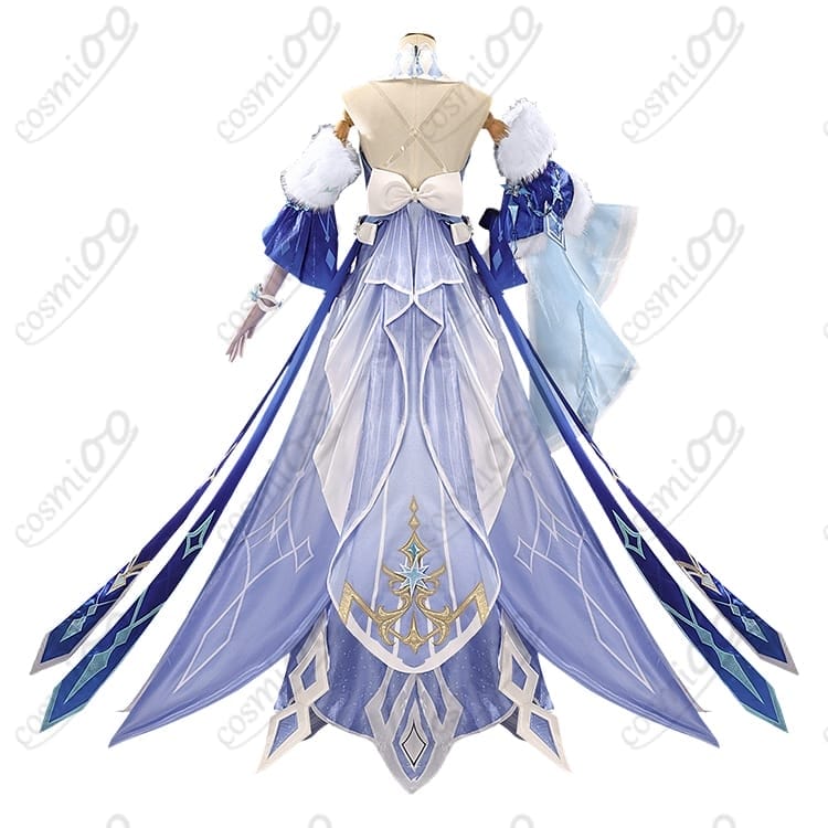 原神 氷の女皇（ツァーリツァ）王冠付きコスプレ衣装｜華やかな全13点セット - 2枚目の画像
