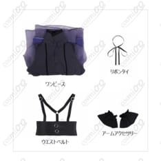BanG Dream!（バンドリ！）夢限大みゅーたいぷ 藤都子 コスプレ衣装｜紫ロングドレス・軽やか - 5枚目の画像（サムネイル）