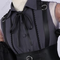 BanG Dream!（バンドリ！）夢限大みゅーたいぷ 藤都子 コスプレ衣装｜紫ロングドレス・軽やか - 4枚目の画像（サムネイル）