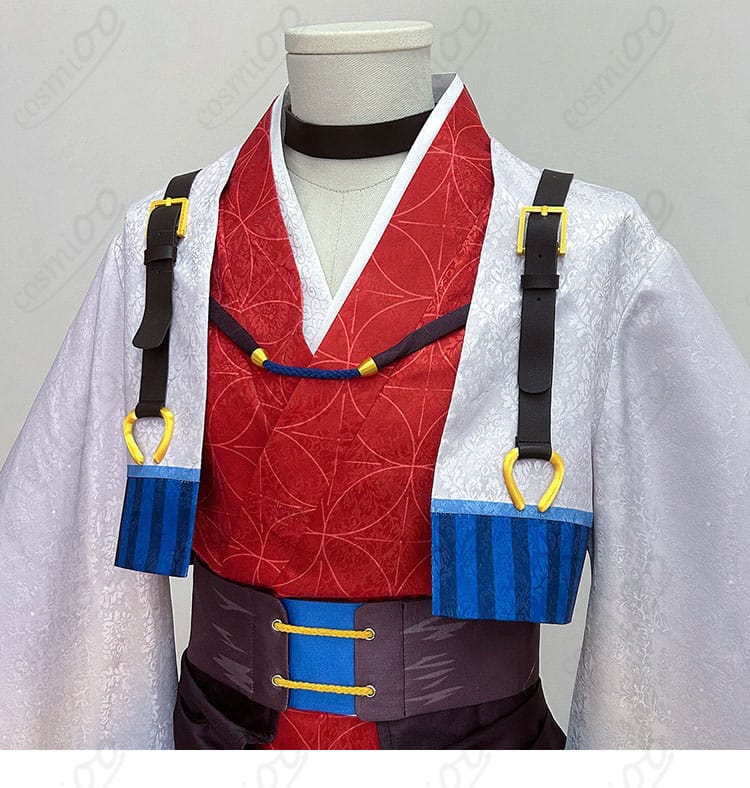冨岡義勇の午年版コスプレ衣装に施された襟元装飾