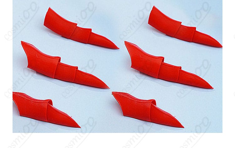 U-2501衣装のフィンガーアクセサリーと手元装飾の詳細