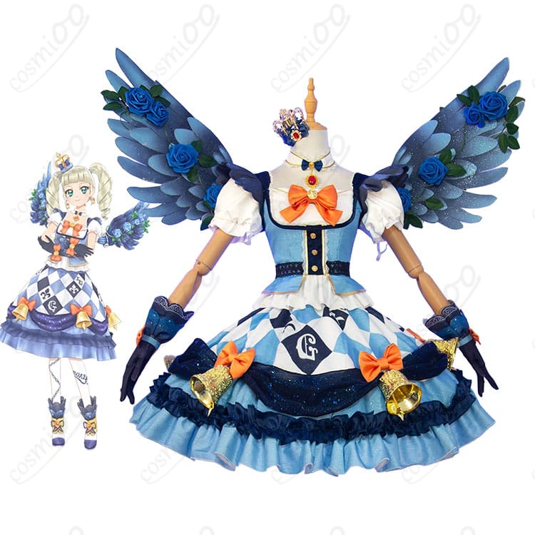 藤堂ユリカのキャラクターイメージとナイトメアカプリコーンコーデ衣装の比較画像