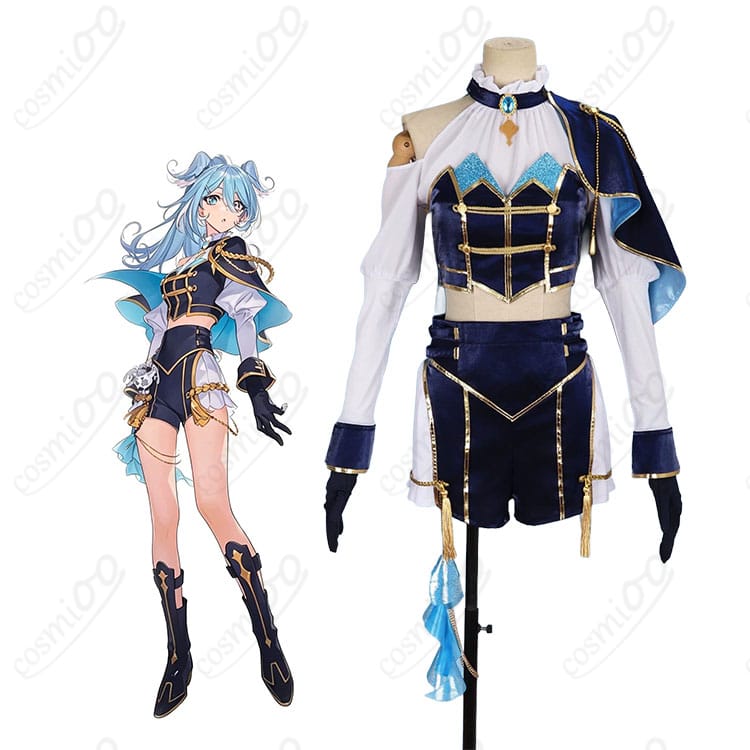 NIJISANJI EN エリーラ ペンドラのキャラクタービジュアルと共通衣装の商品比較