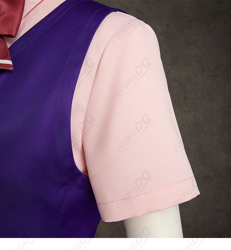 宝月茜高校生制服Ver.の半袖シャツ細部