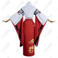 GUILTY GEAR -STRIVE- 蔵土縁紗夢（ジャム）赤白チャイナ風コスプレ衣装 - 4枚目の画像（サムネイル）