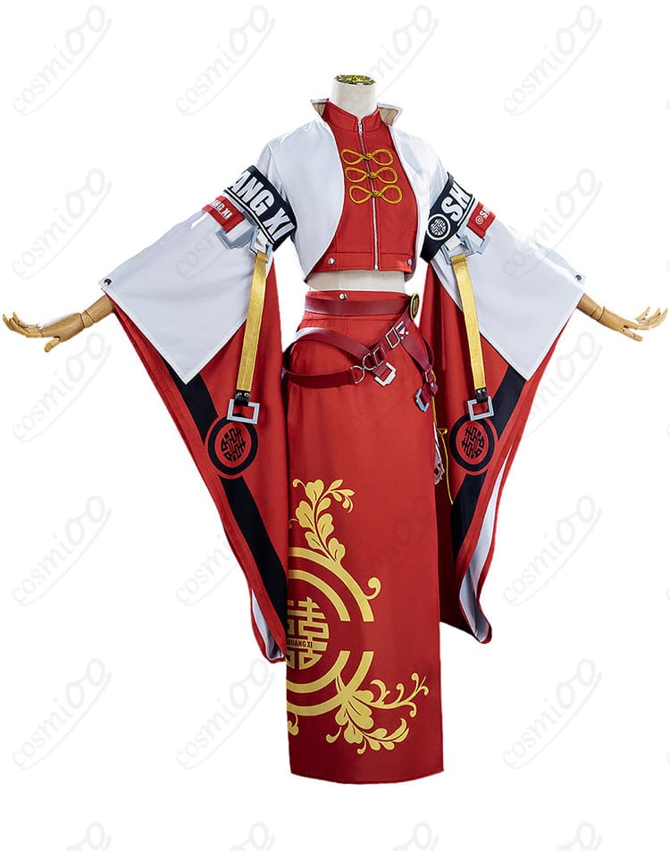 蔵土縁 紗夢コスプレ衣装の右側シルエットと装飾