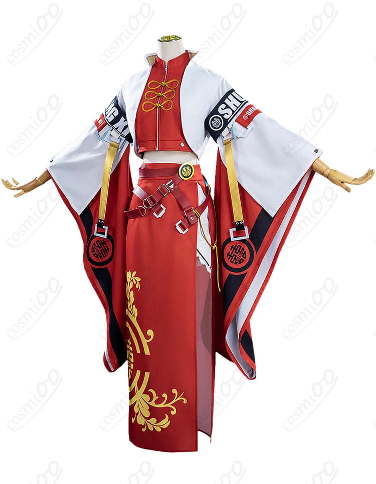 蔵土縁 紗夢コスプレ衣装の左側シルエットと装飾