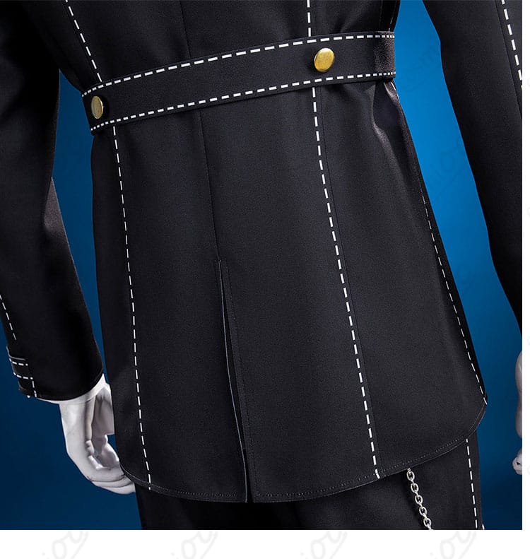 白鐘直斗の探偵風制服ジャケット背面に施された装飾