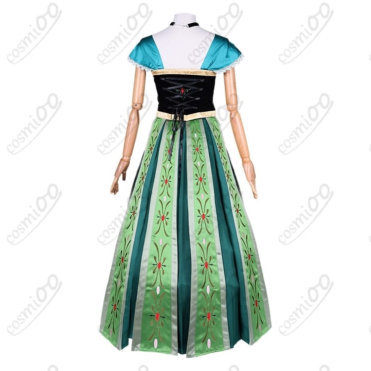 『アナと雪の女王』アナ戴冠式ドレス コスプレ衣装｜美しいシルエットを再現 - 3枚目の画像