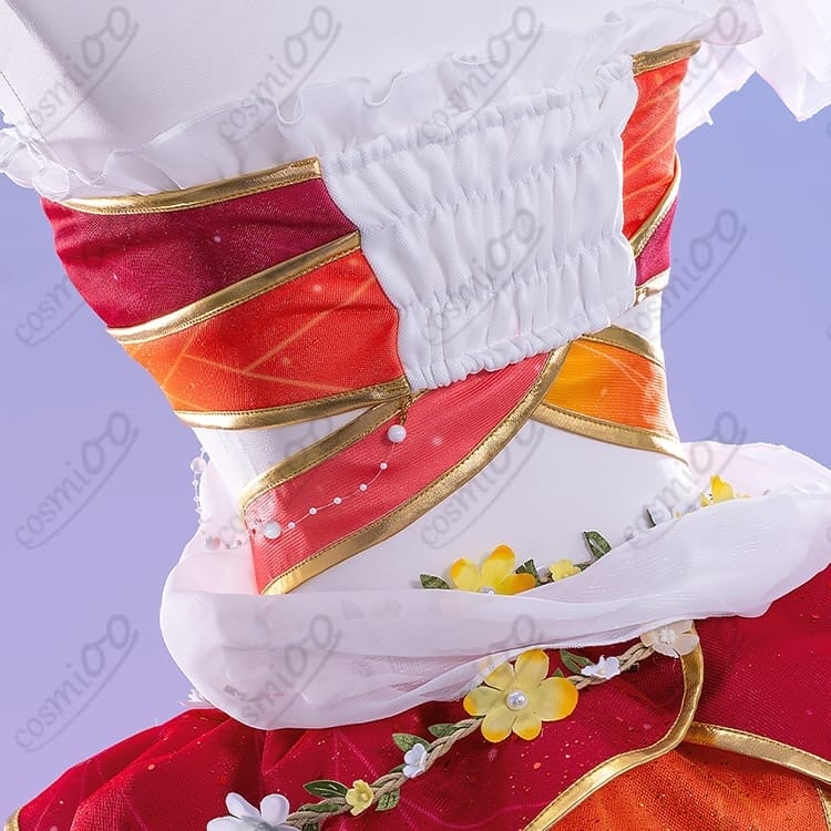 ラブライブ！スクフェス 高坂穂乃果 妖精の国編 覚醒後・花飾り充実の高再現コスプレ衣装 - 2枚目の画像