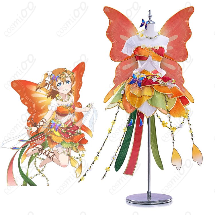 高坂穂乃果の妖精の国編キャラクターイメージと覚醒後コスプレ衣装全体