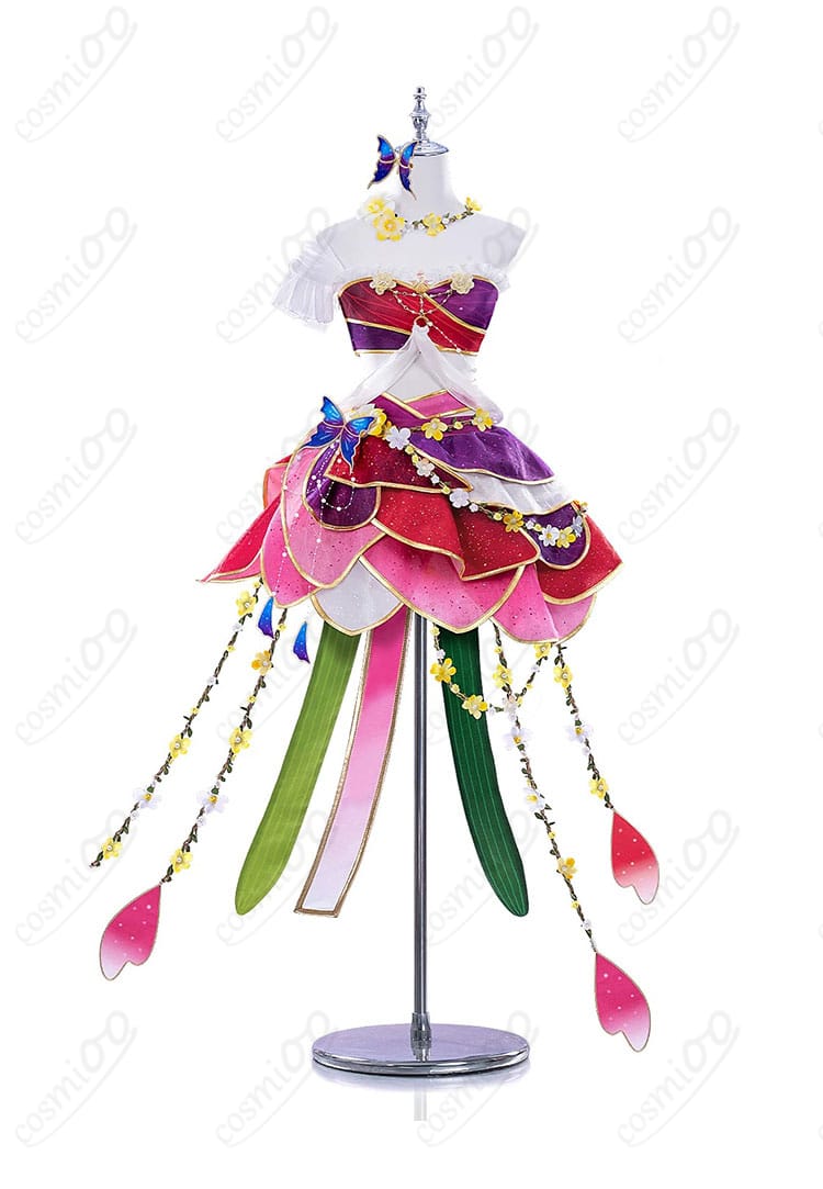 西木野真姫の花妖精風コスプレ衣装の正面