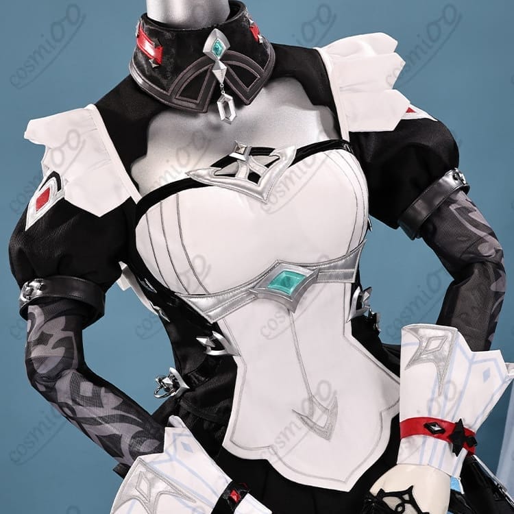 原神 ダニカ メイド長Ver. コスプレ衣装｜小物付きの上品な黒白メイドスタイル - 4枚目の画像