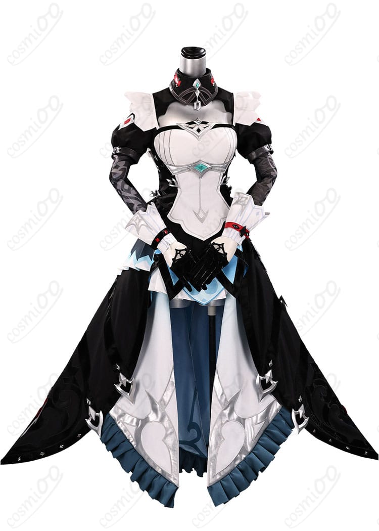 ダニカ メイド長Ver.の黒白メイド衣装の正面