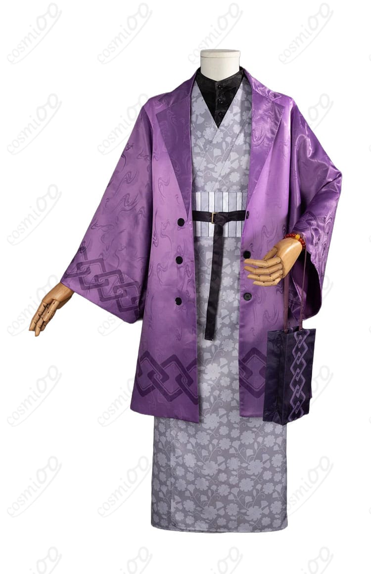 不死川玄弥「いこいの里巡り」和装コスプレ衣装の正面