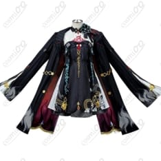 鳴潮 鎖暝（サメイ）コスプレ衣装｜黒系ロングアウターとドレスで魅せる撮影向けセット - 1枚目の画像（サムネイル）