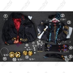 鳴潮 鎖暝（サメイ）コスプレ衣装｜黒系ロングアウターとドレスで魅せる撮影向けセット - 6枚目の画像（サムネイル）