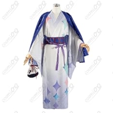 にじさんじ（にじ）星導ショウ 極楽湯・RAKU SPA浴衣コスプレ衣装｜小物付き和装 - 1枚目の画像（サムネイル）