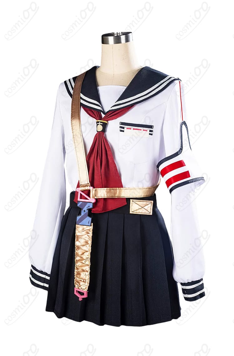七度ユキノのコスプレ衣装を左側から見たディテール