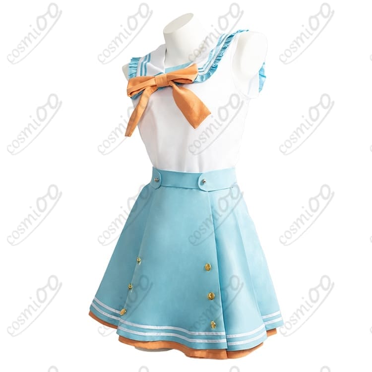 ホロライブ（ホロ）大空スバル（スバル）ラブミ！コスプレ衣装｜爽やかなセーラー風５点セット - 2枚目の画像