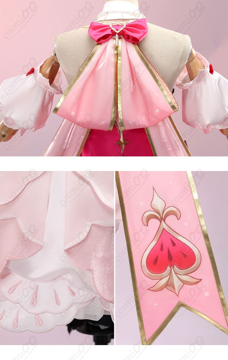 ヒアンシーのドレス衣装の背面装飾の詳細