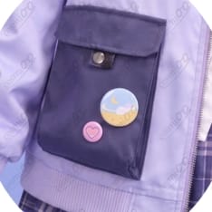 VTuber結城さくな 制服Ver. コスプレ衣装｜ラベンダー×チェックの爽やかな着こなし - 3枚目の画像（サムネイル）